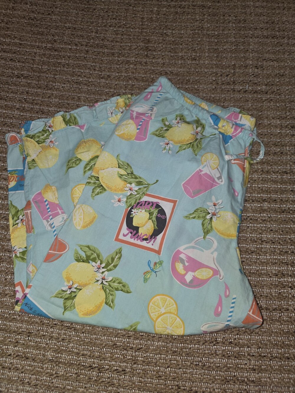 Nick & Nora - Lemonade Pajama Bottoms Size Large - Picture 2 of 5